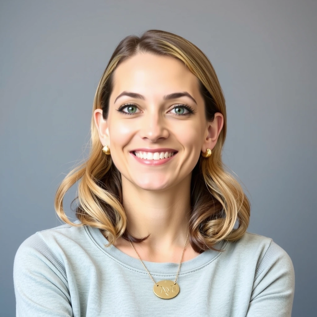 Portrait of a smiling woman, co-founder of Natural Wellness UK, with a warm, approachable demeanor.